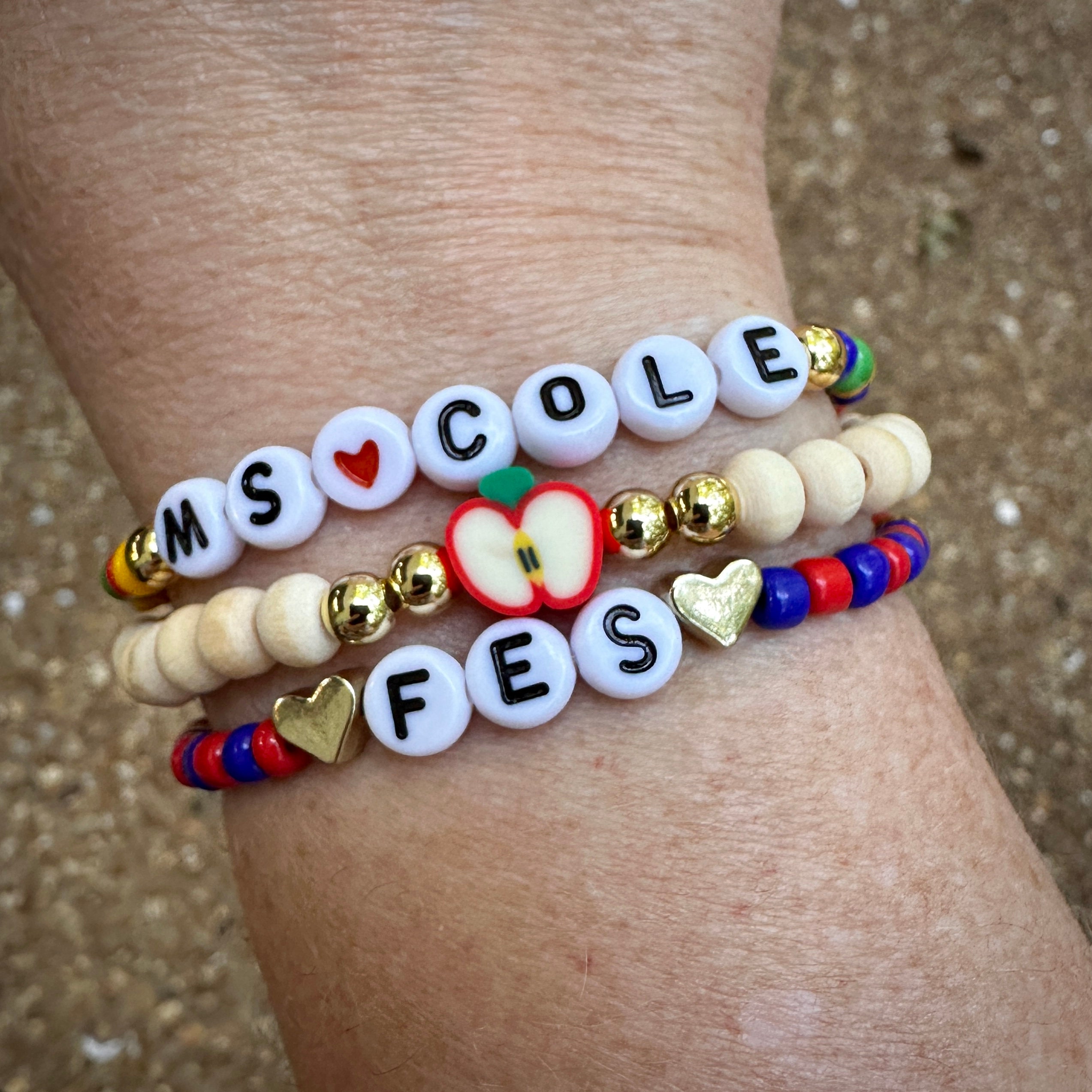 Personalized Word Bracelet