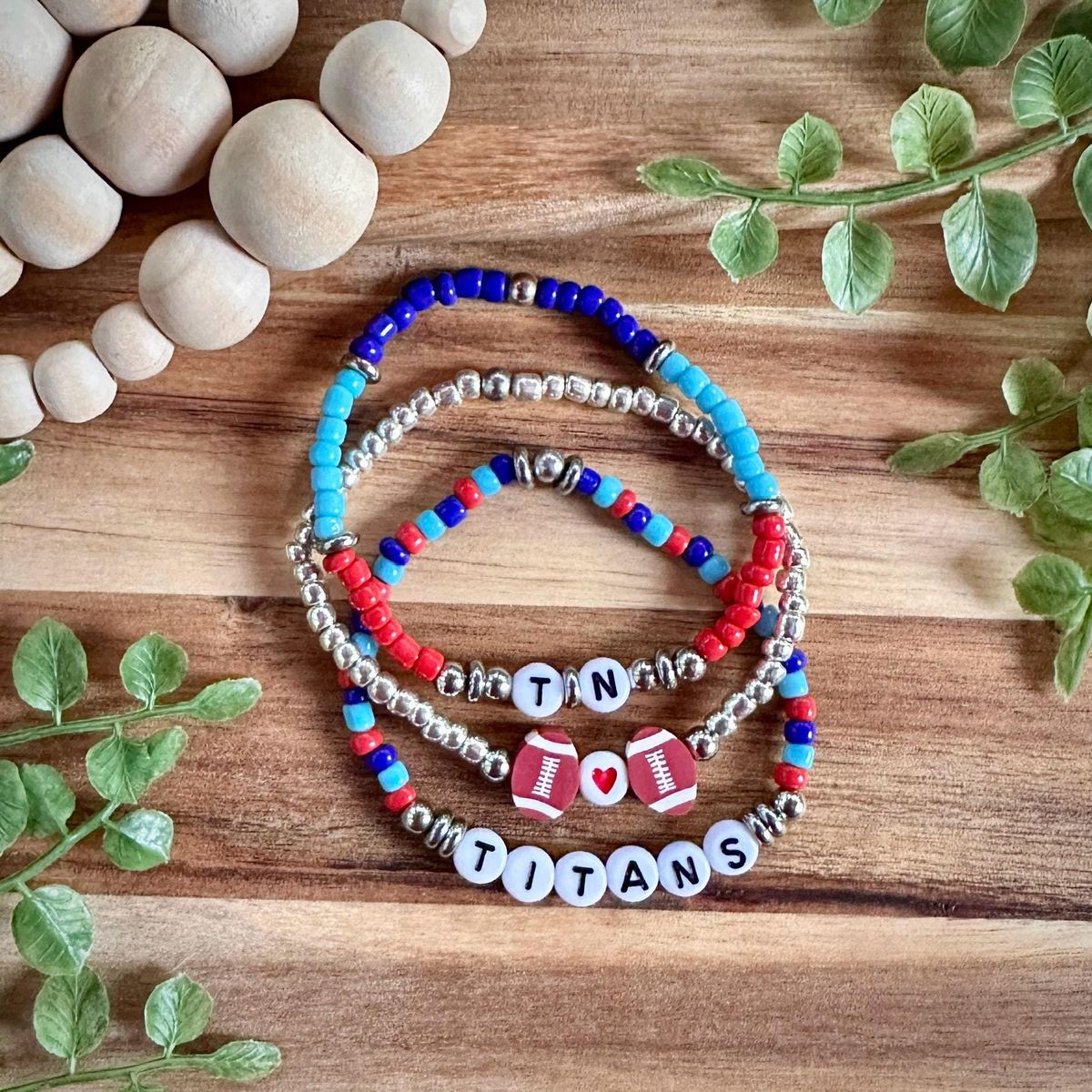 Titans Game Day Bracelet Stack view 2