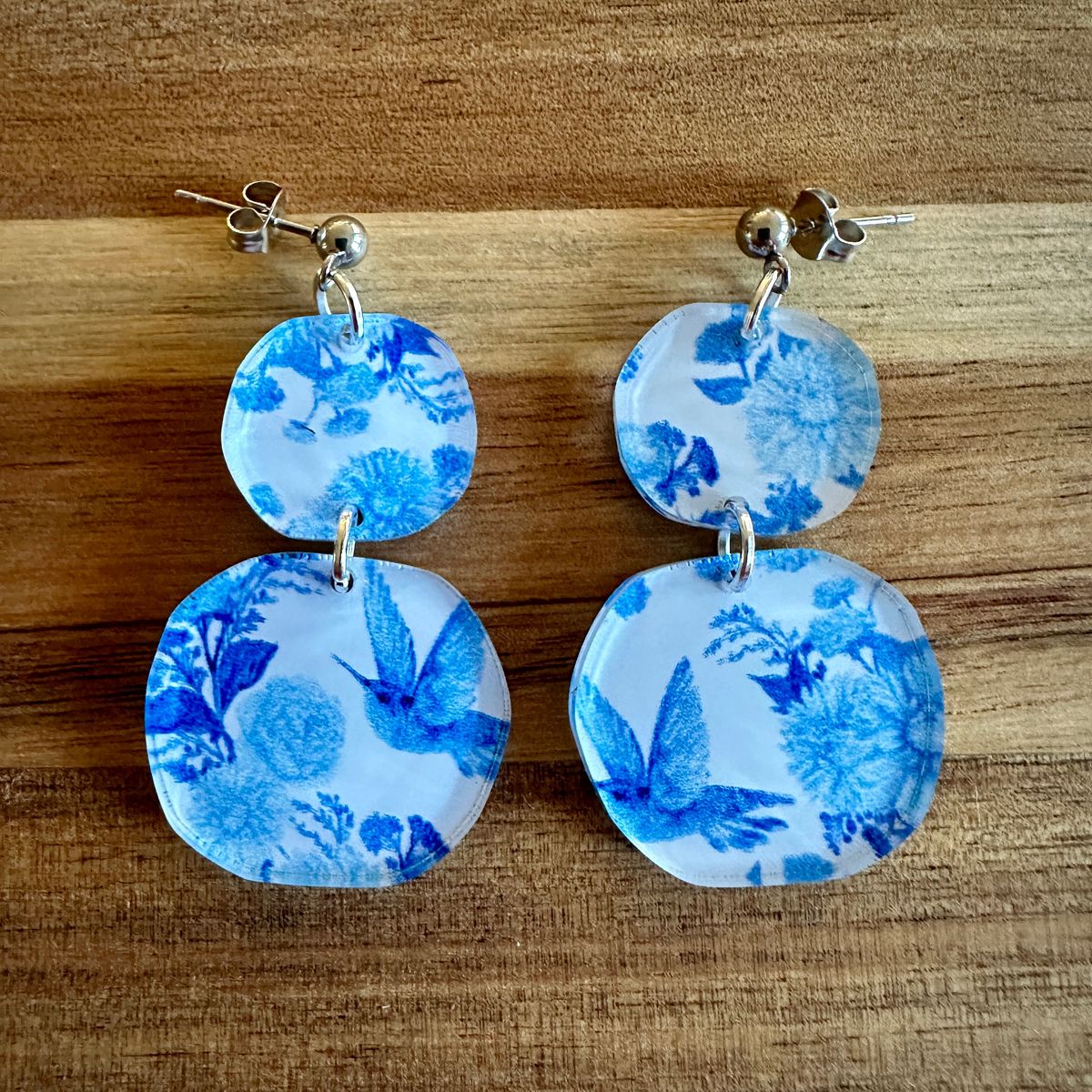 Chinoiserie Acrylic Earrings view 2