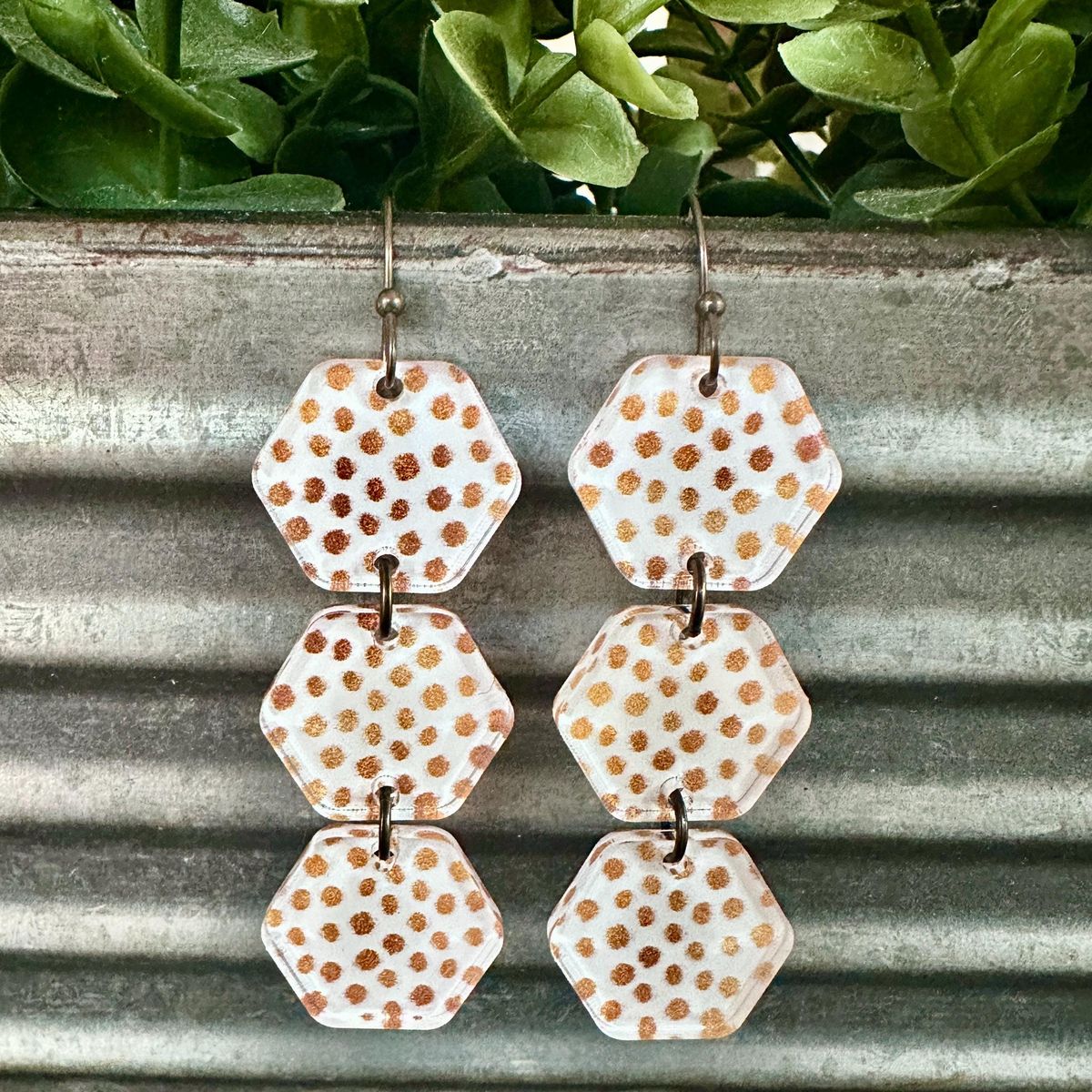BOHO Acrylic Earrings view 2