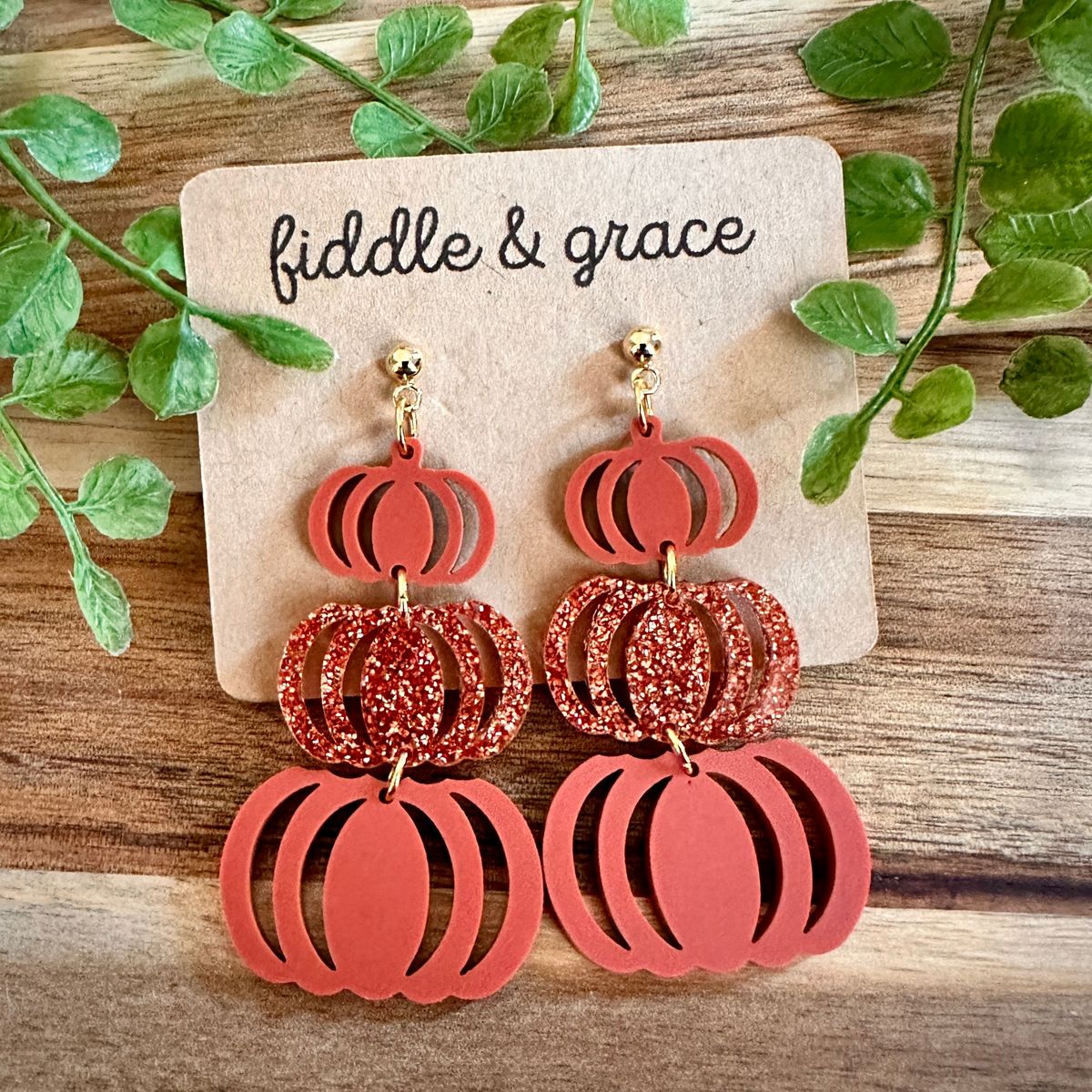 Pumpkin Halloween Earrings