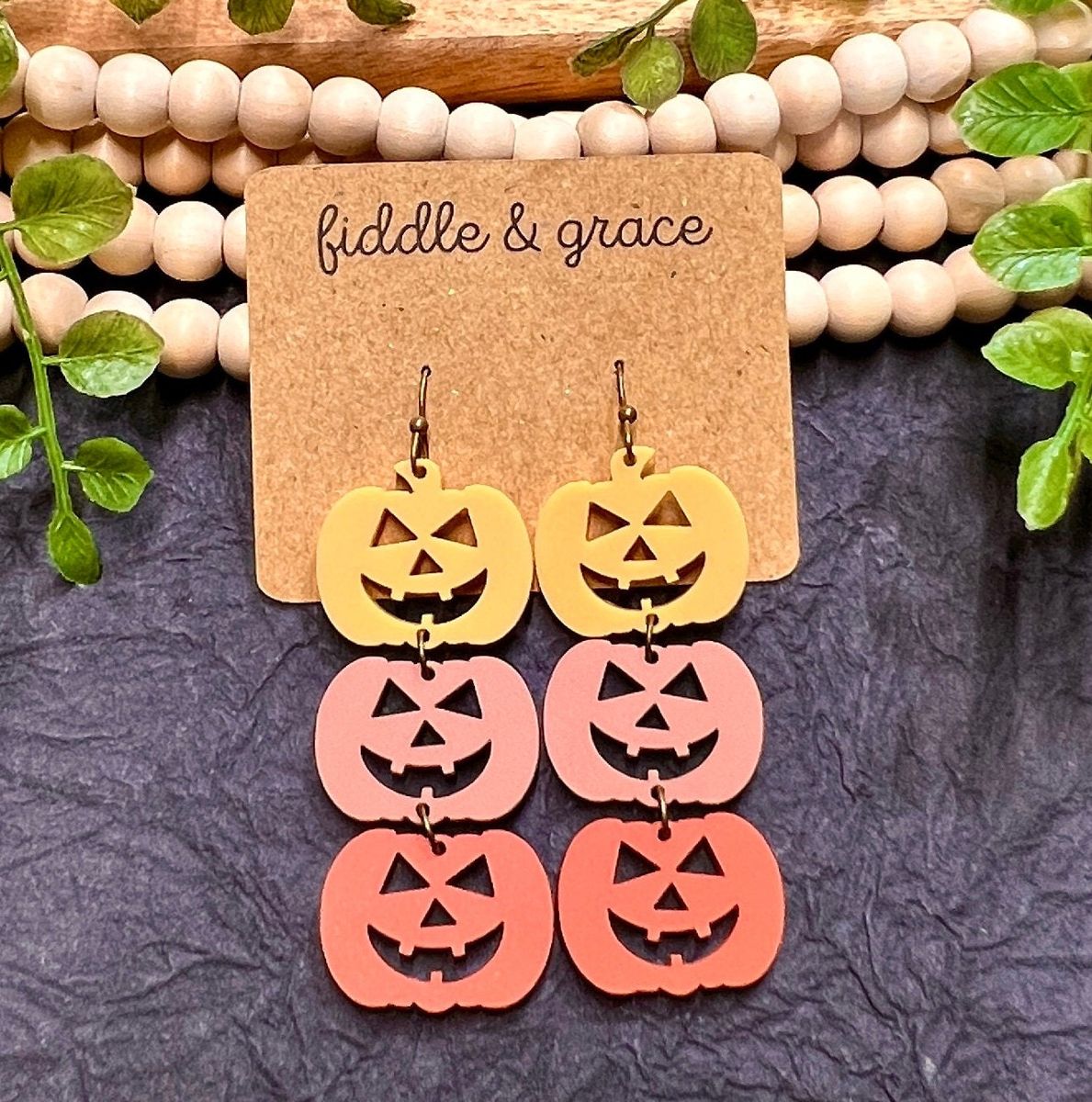 Jack O Halloween Earrings