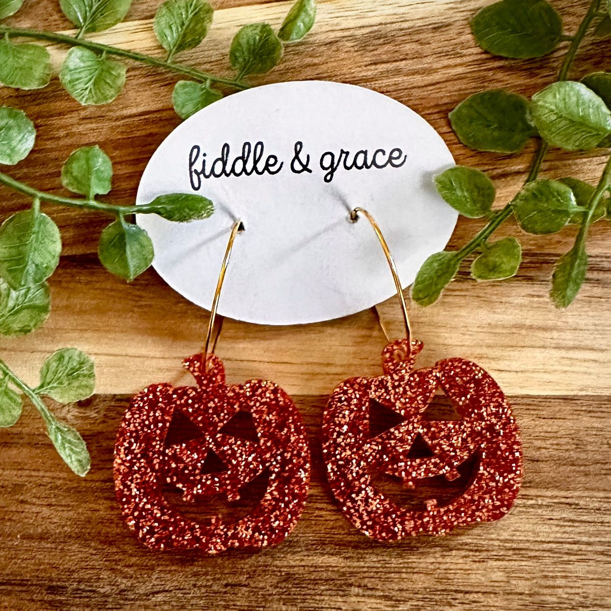 Cute Pumpkin Acrylic Halloween Earrings