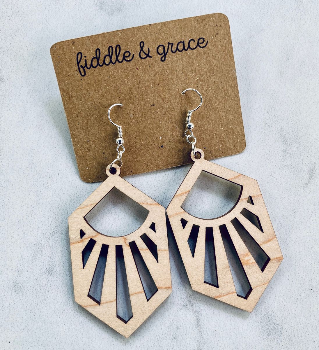 Maple Sunburst Wood Jewelry