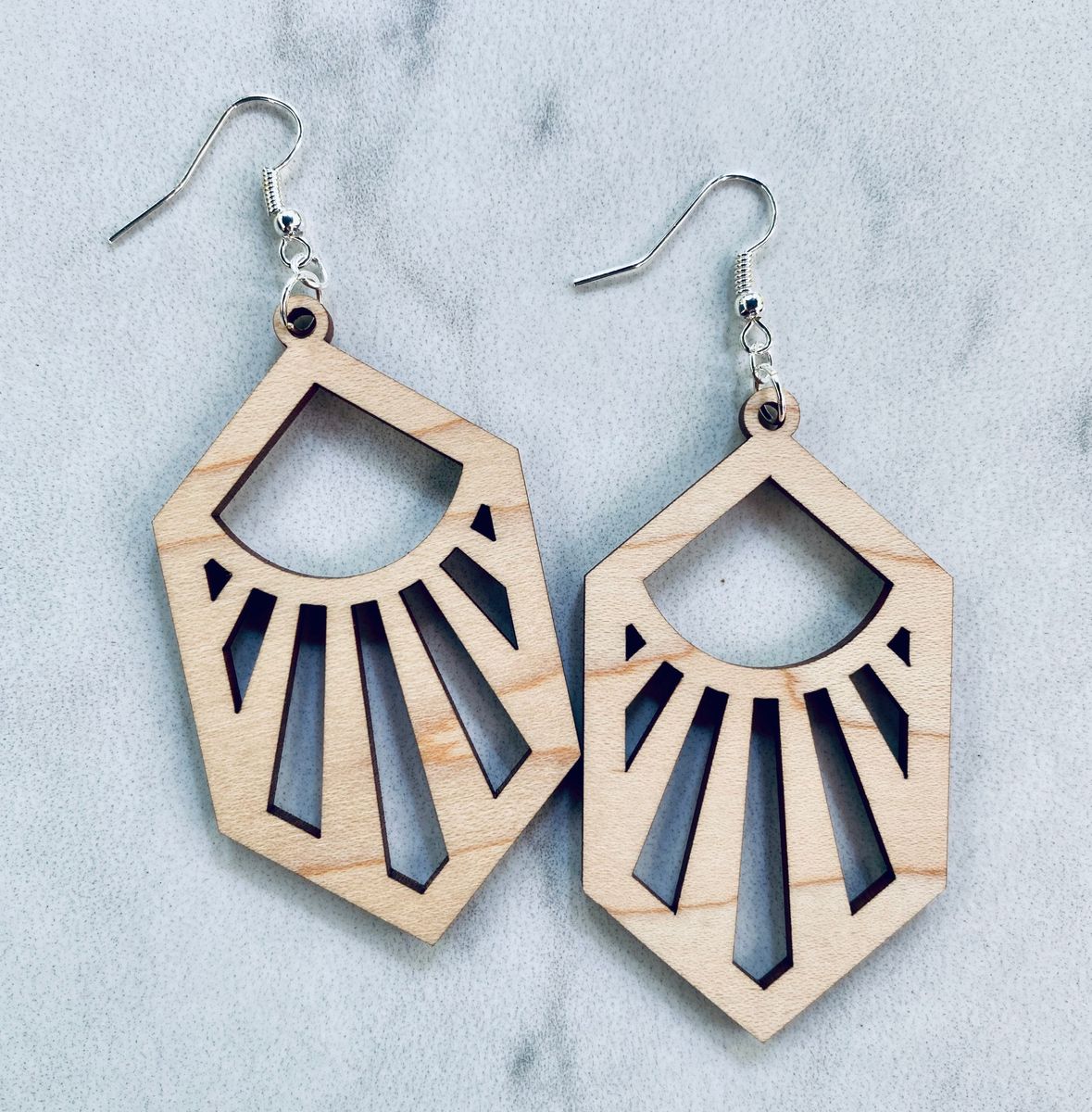 Maple Sunburst Wood Jewelry view 2
