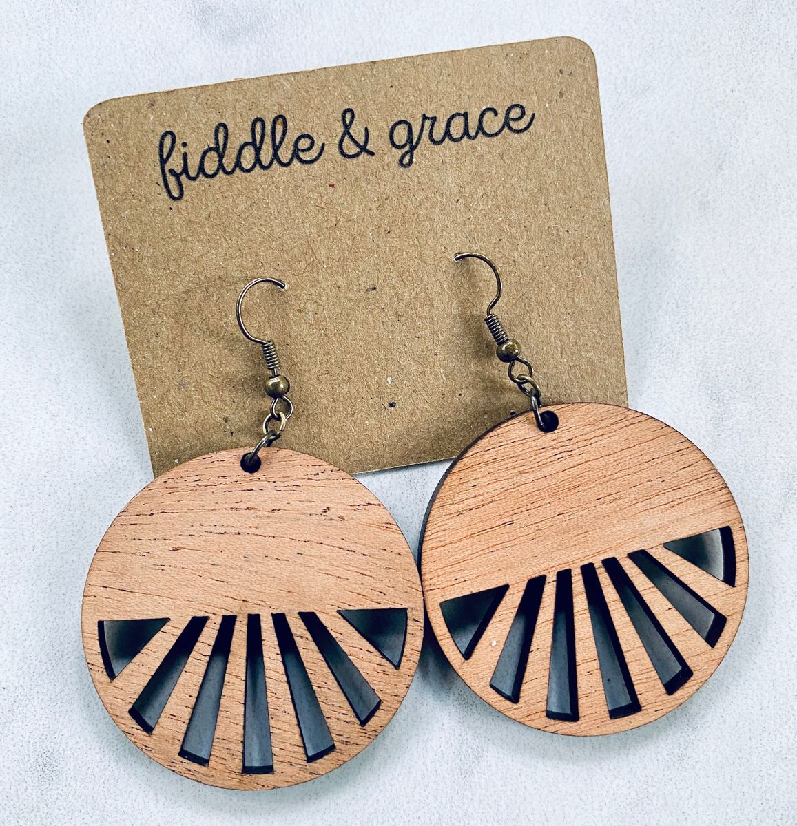 Sunburst Wood Jewelry