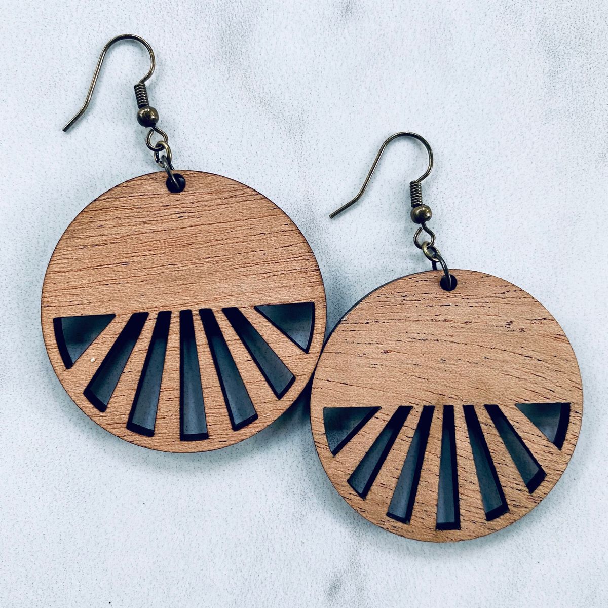 Sunburst Wood Jewelry view 2