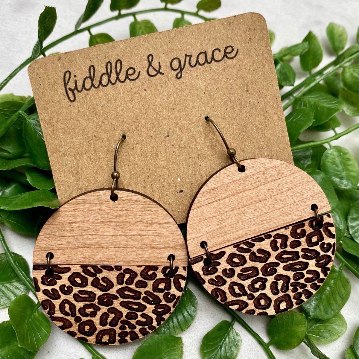 Print Leopard Earrings