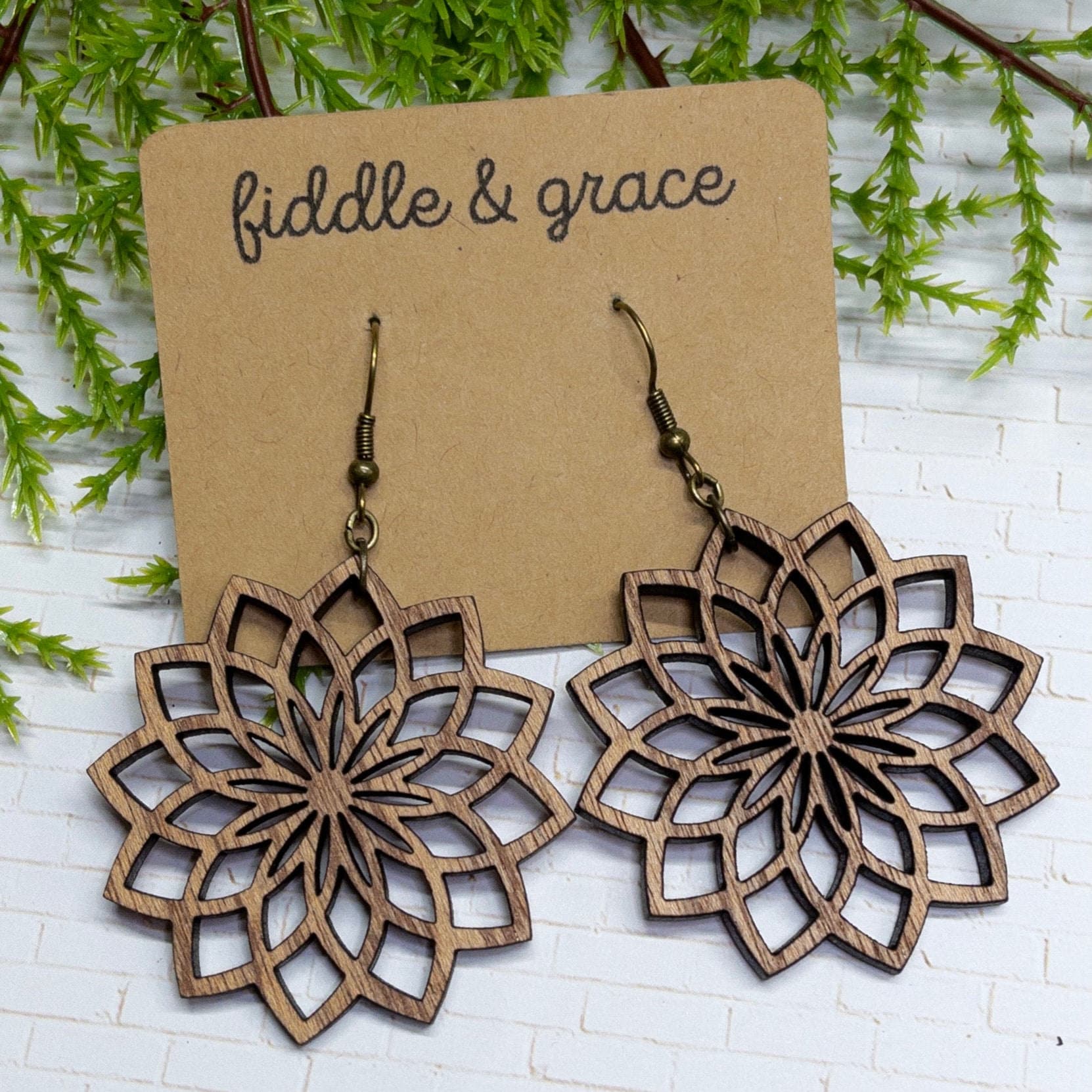 Floral Mandala Earrings