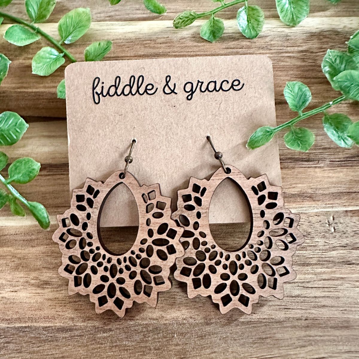 Teardrop Mandala Earrings