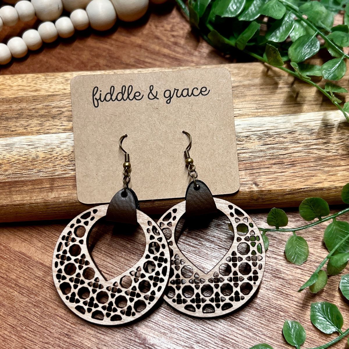 Earrings Rattan Cane Earrings