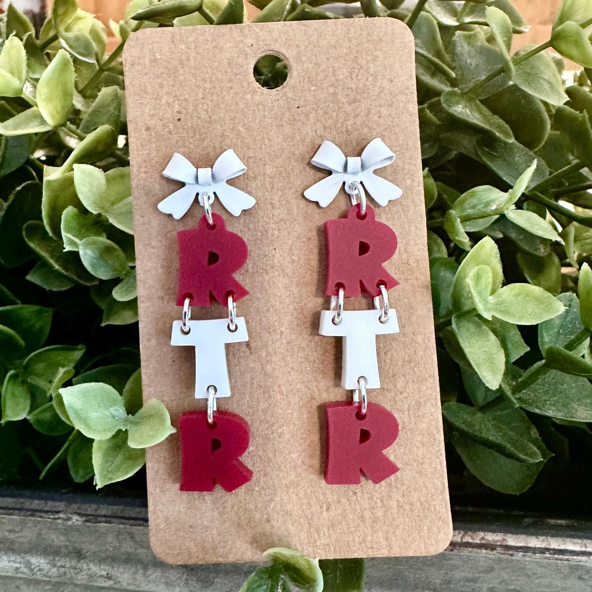 Bama Bow Game Day Earrings view 2