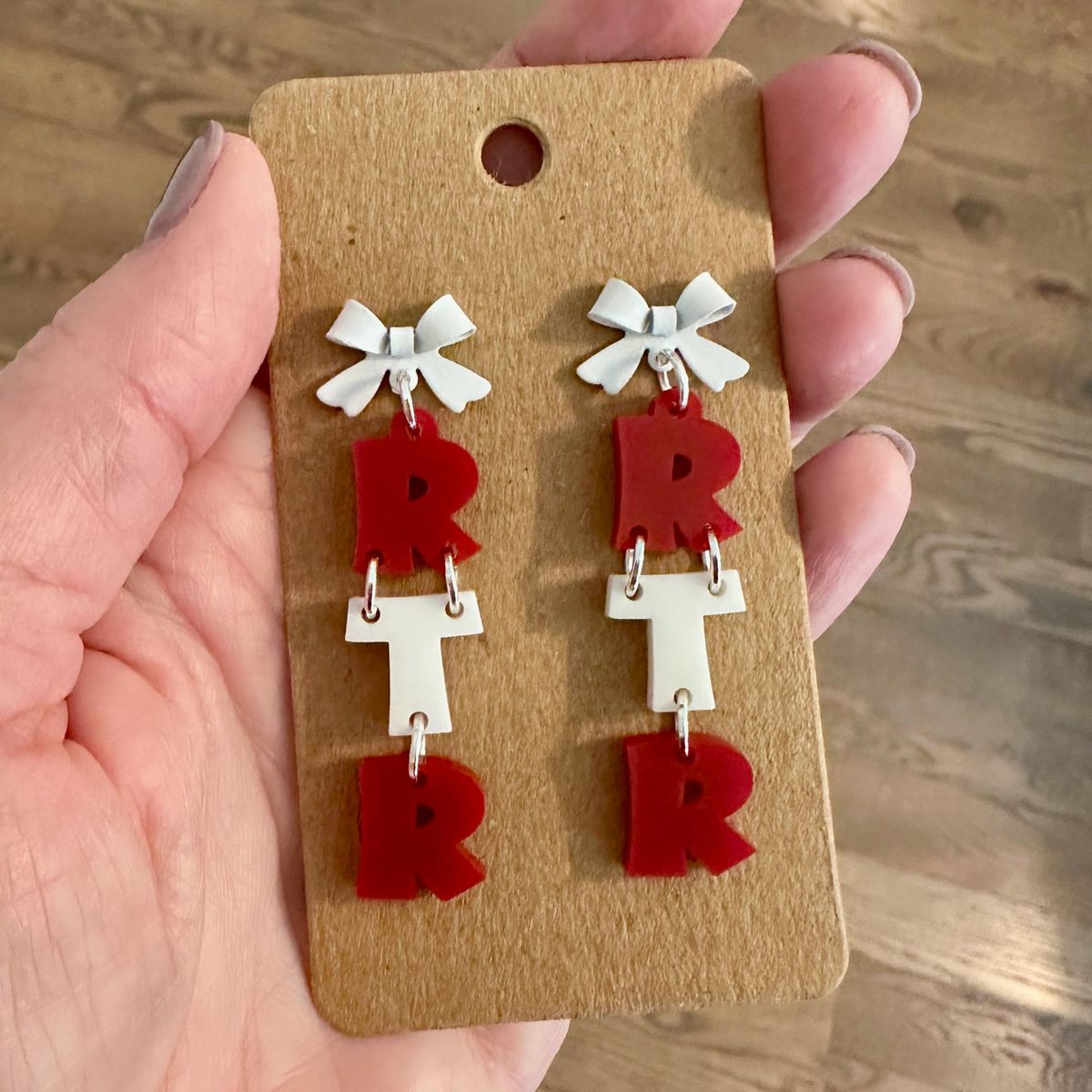 Bama Bow Game Day Earrings view 3