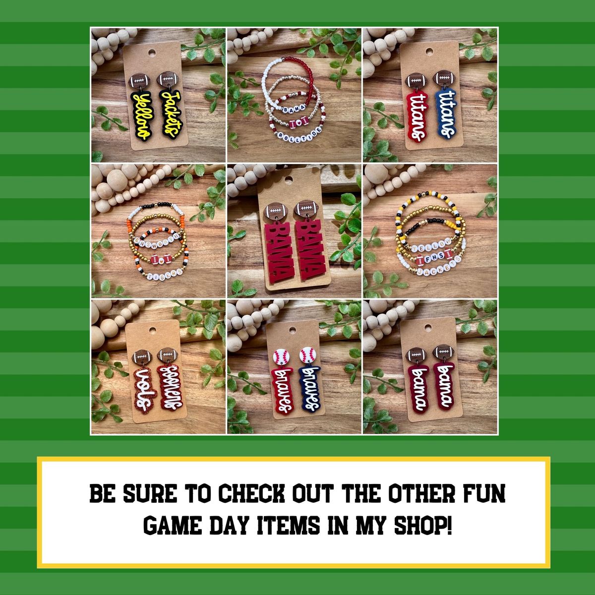 Bama Bow Game Day Earrings view 4