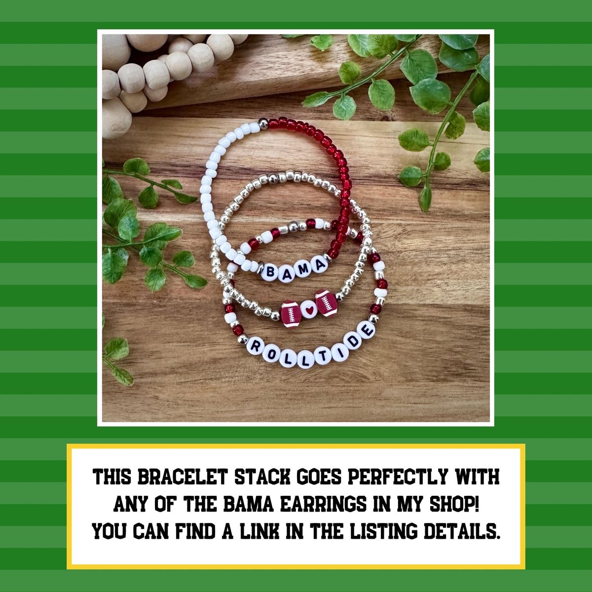 Bama Bow Game Day Earrings view 5