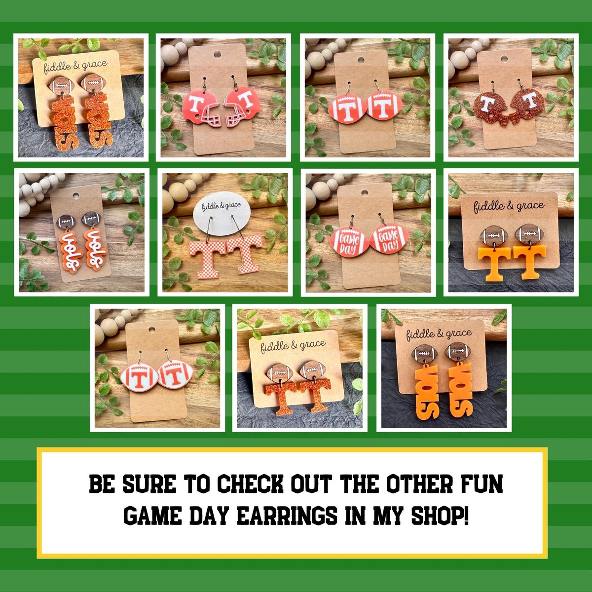 Vols Bow Game Day Earrings view 4