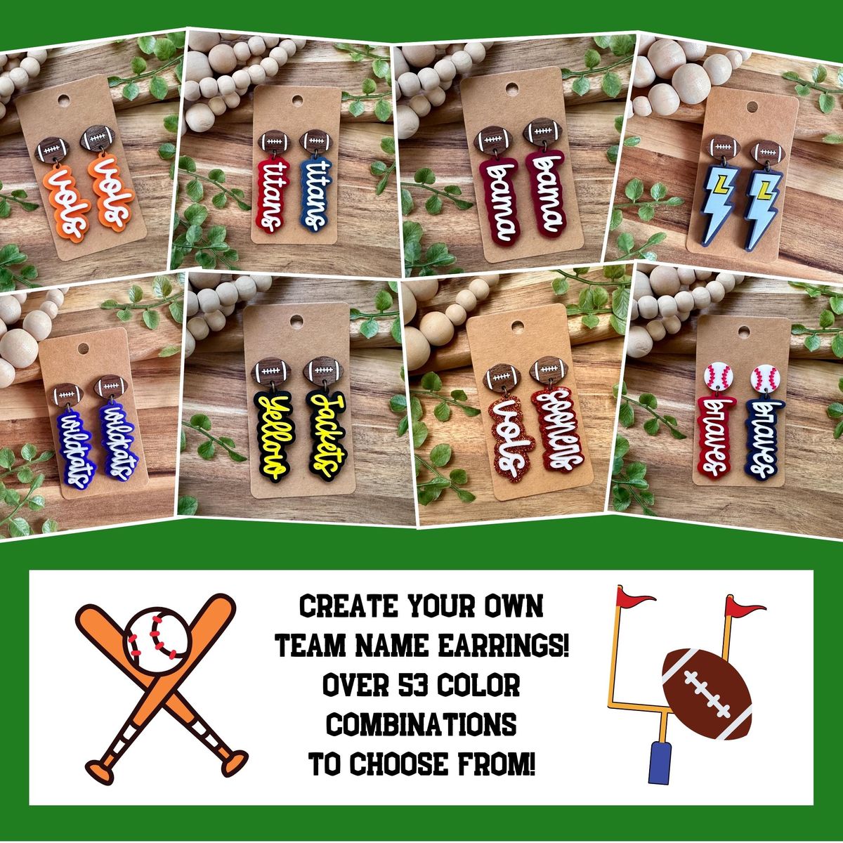 Football Game Day Acrylic & Wood view 2