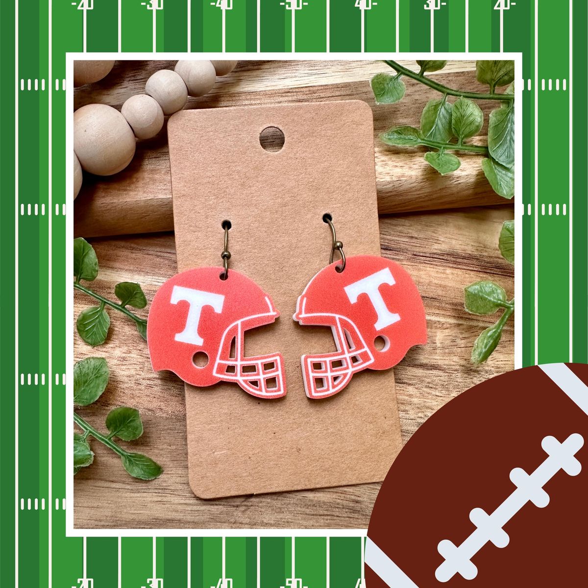 UT Volunteer Helmet Game Day Earrings