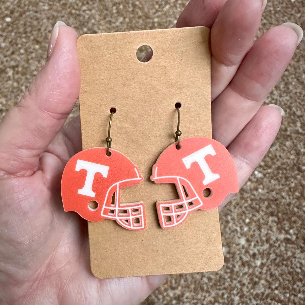 UT Volunteer Helmet Game Day Earrings view 3