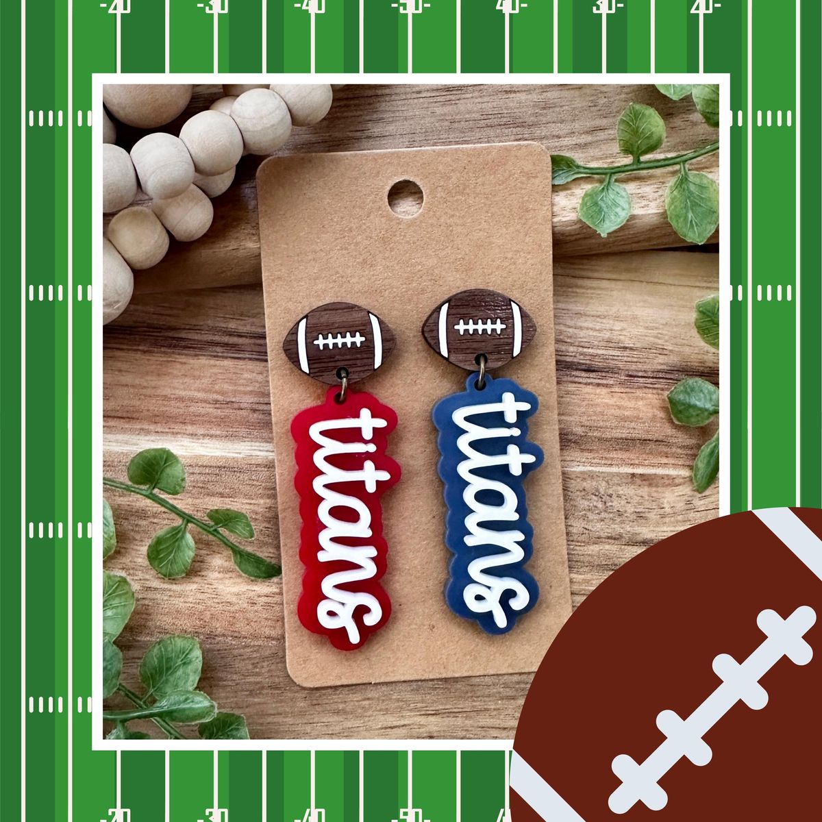 TN Titans Game Day Earrings