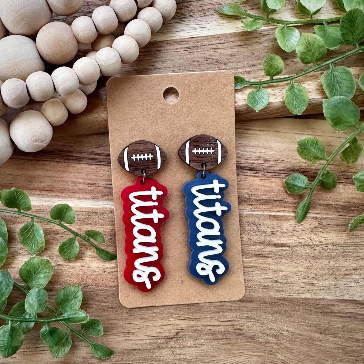 TN Titans Game Day Earrings view 2