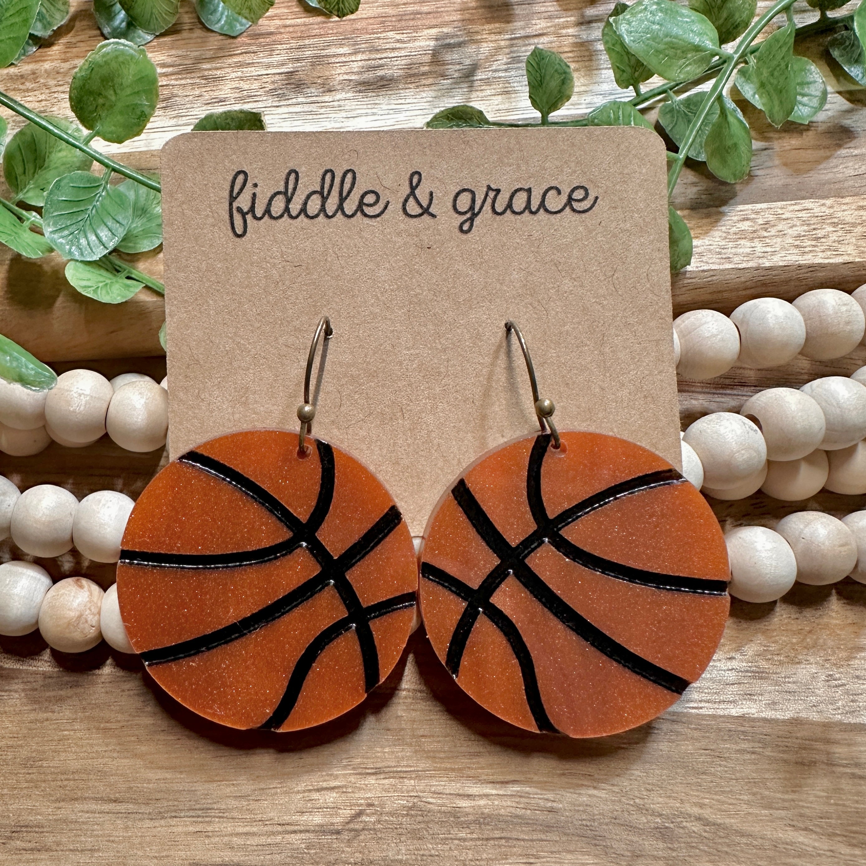 Basketball Earrings