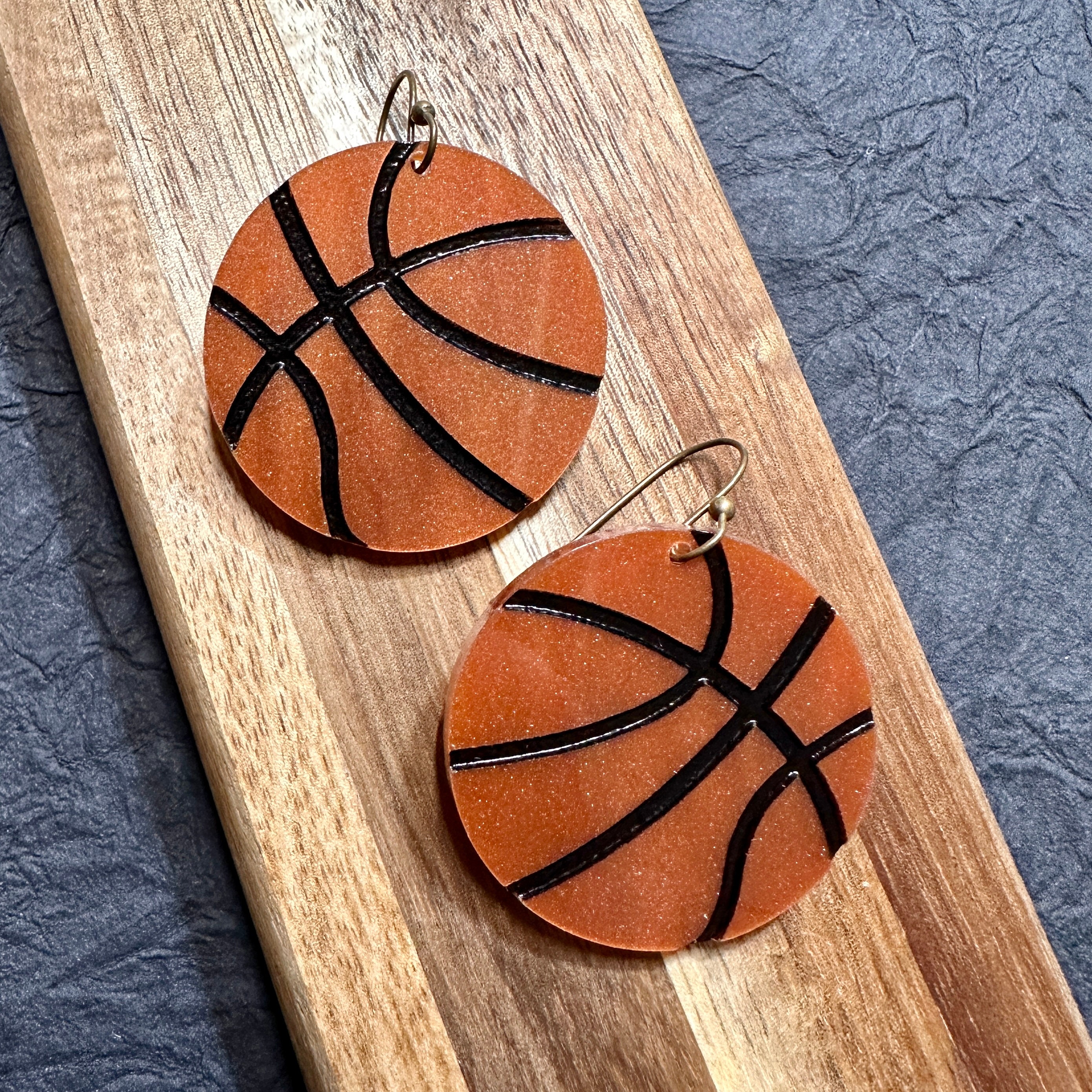 Basketball Earrings view 2