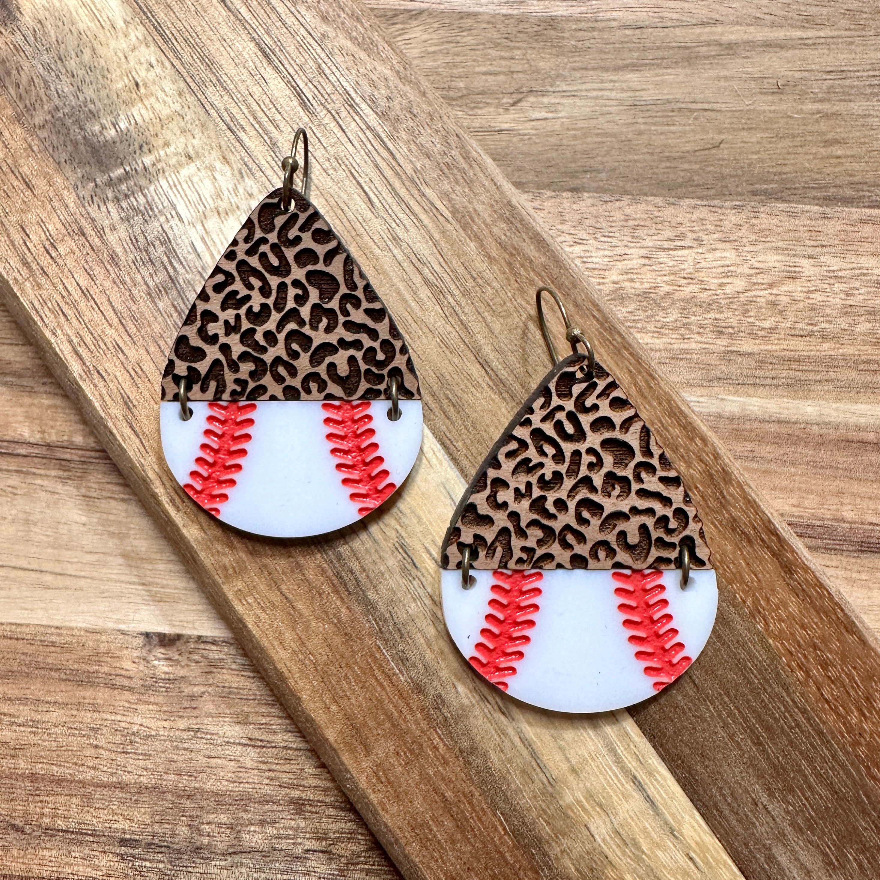Baseball Earrings view 2
