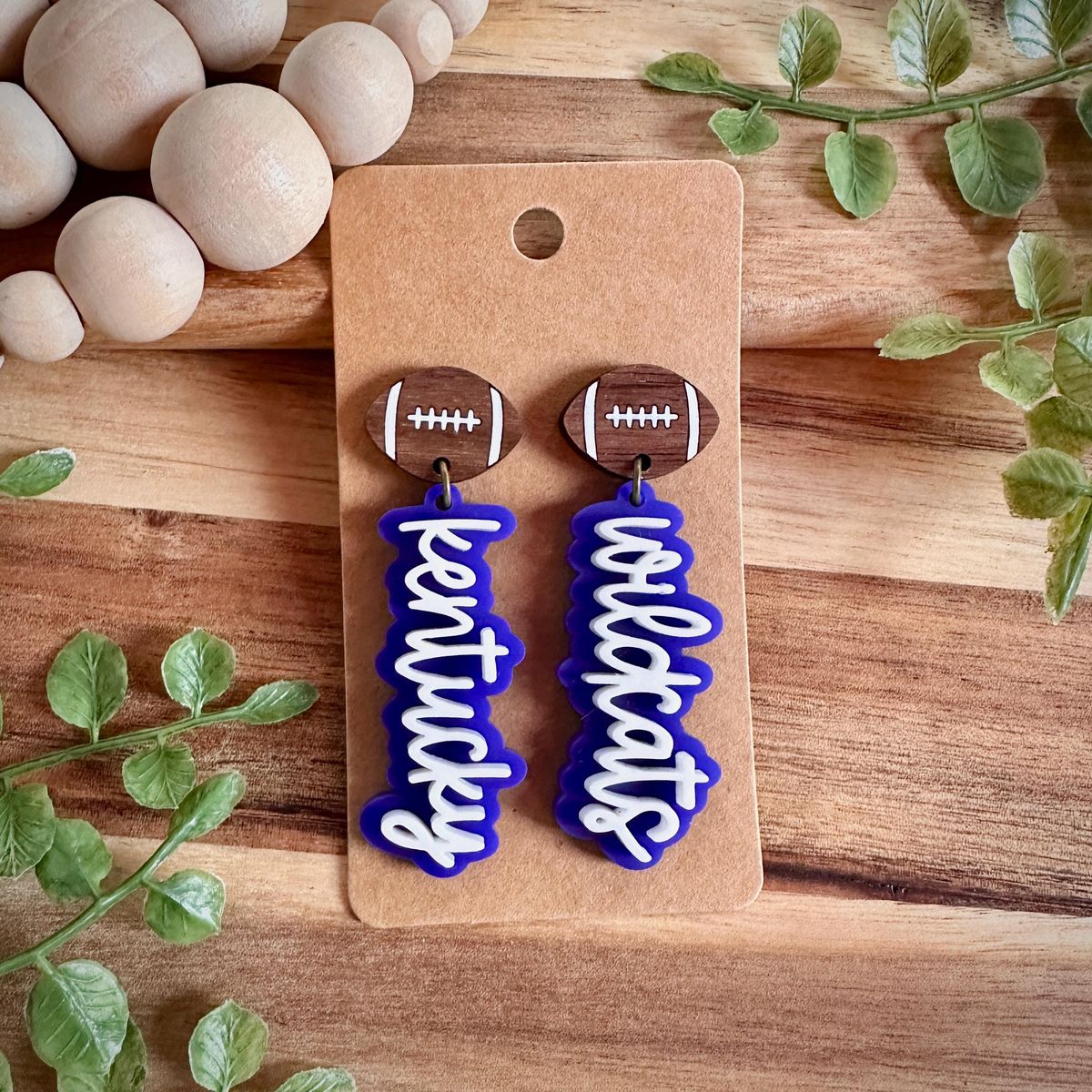 Wildcats Game Day Earrings view 2