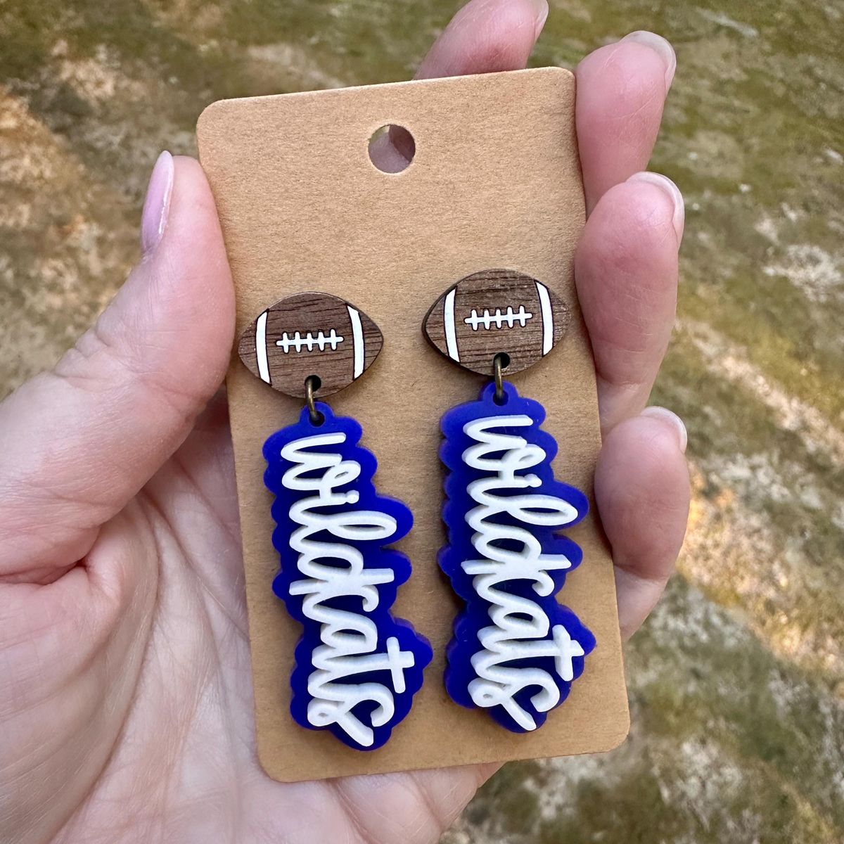 Wildcats Game Day Earrings view 3