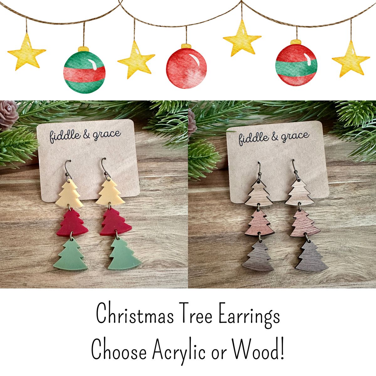 Christmas Christmas Tree Earrings