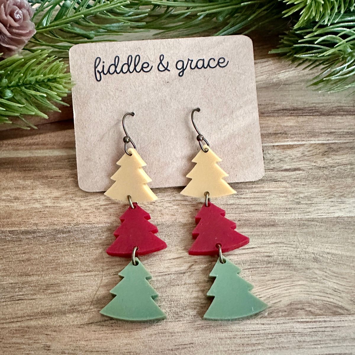 Christmas Christmas Tree Earrings view 2