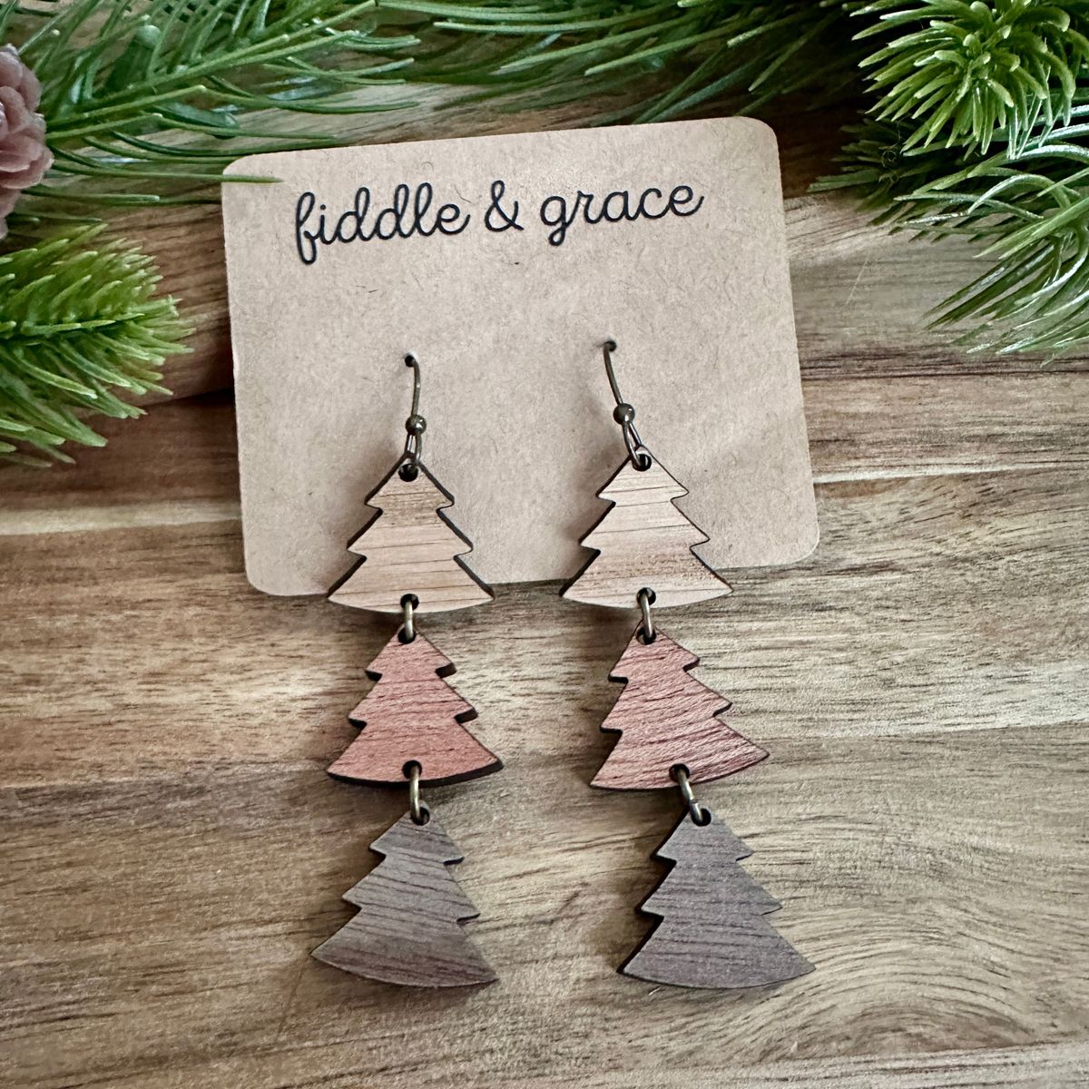 Christmas Christmas Tree Earrings view 3