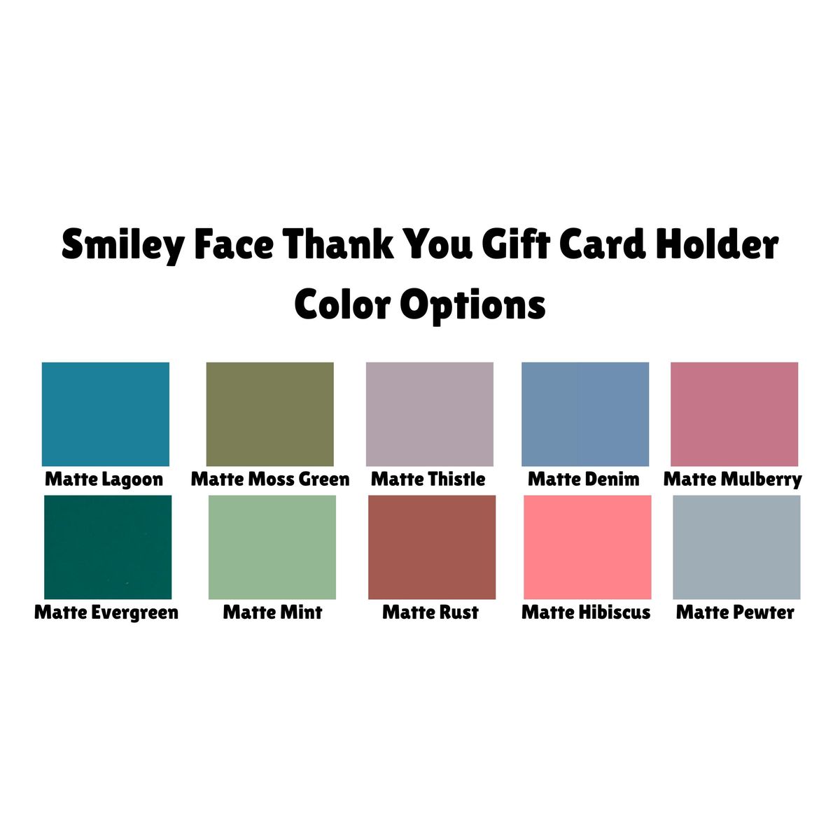 Pink Smiley Face Teacher Gift Card Holder view 3