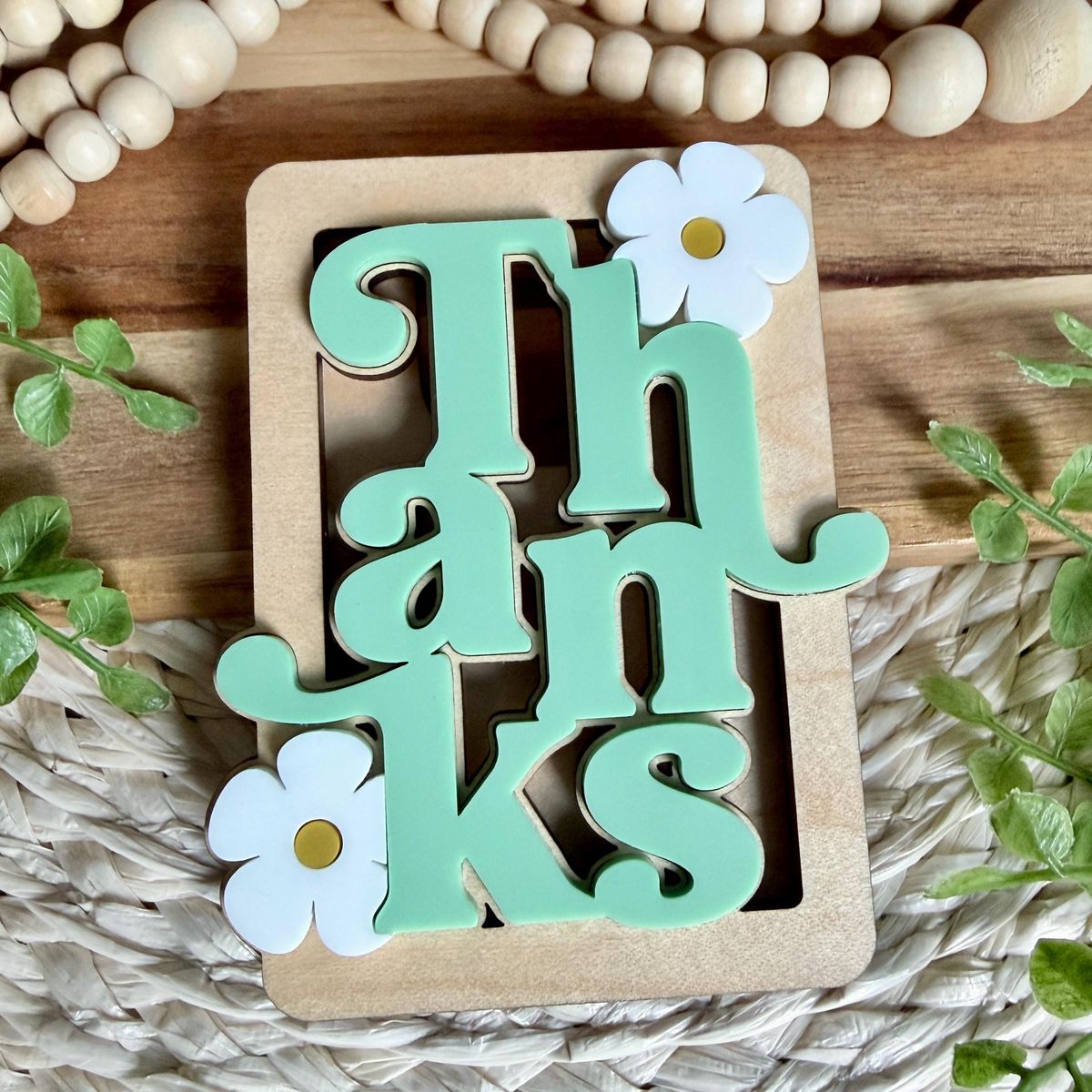 Teacher Gift Card Holder Floral Thank You