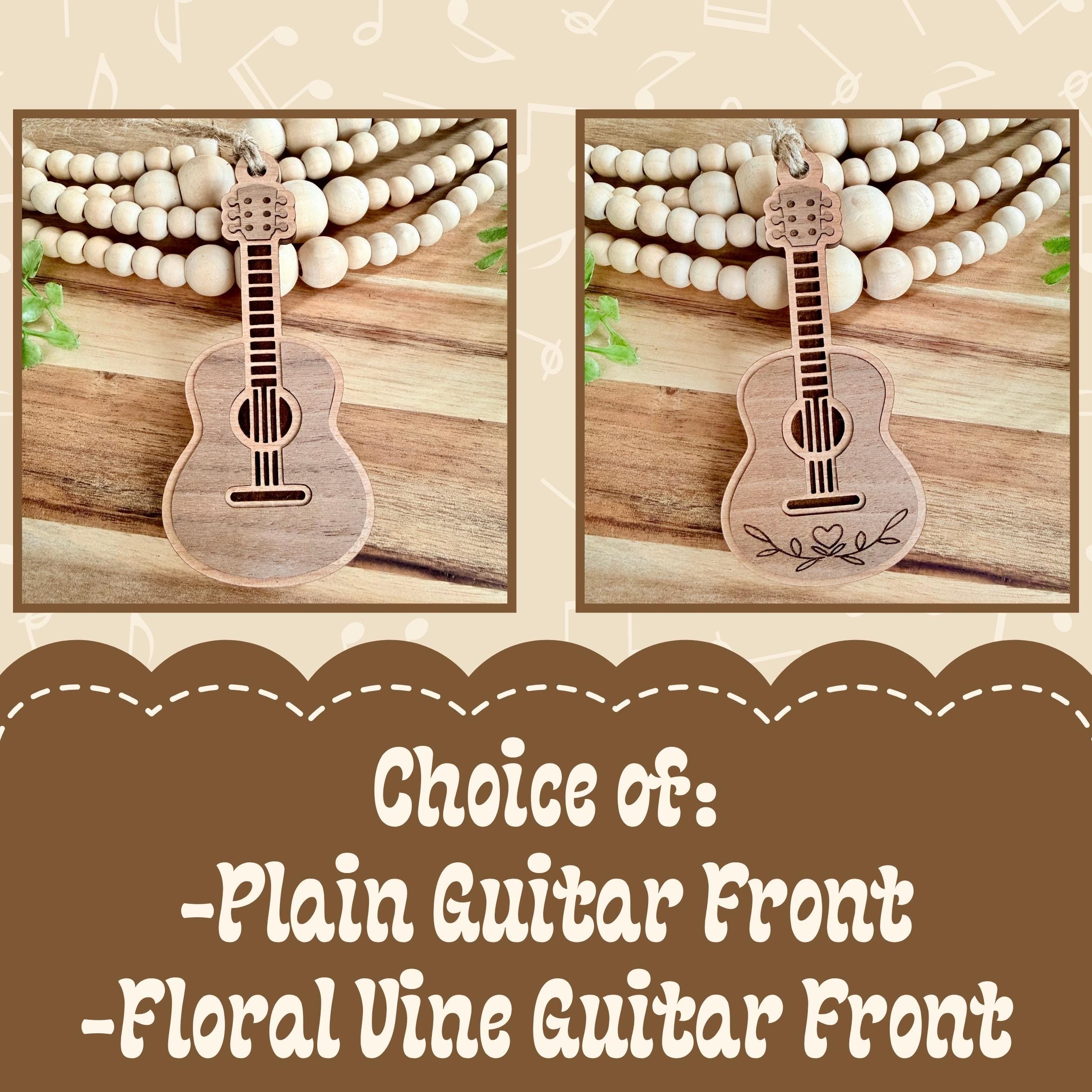 Wooden Acoustic Guitar Ornament view 2