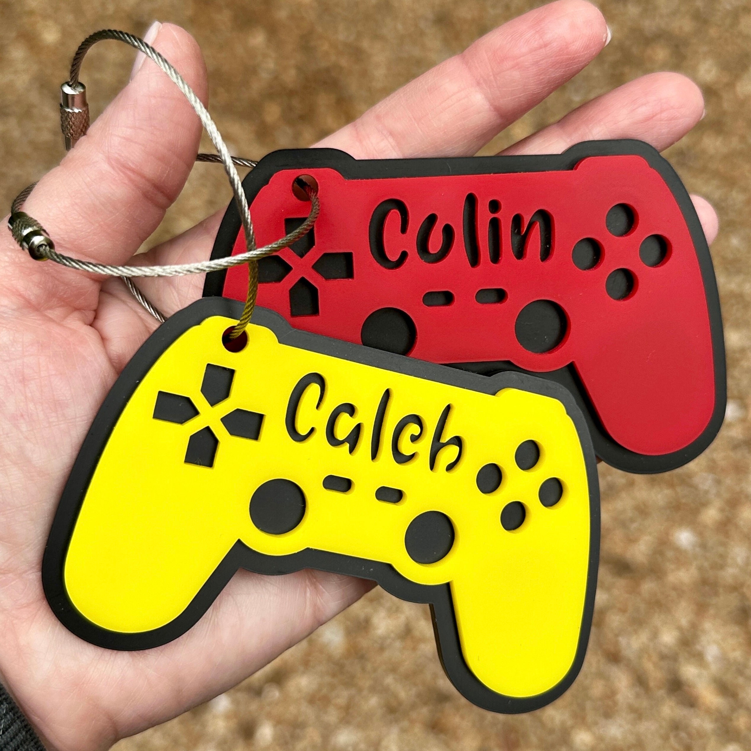 Gaming Controller Personalized Backpack Name Tag