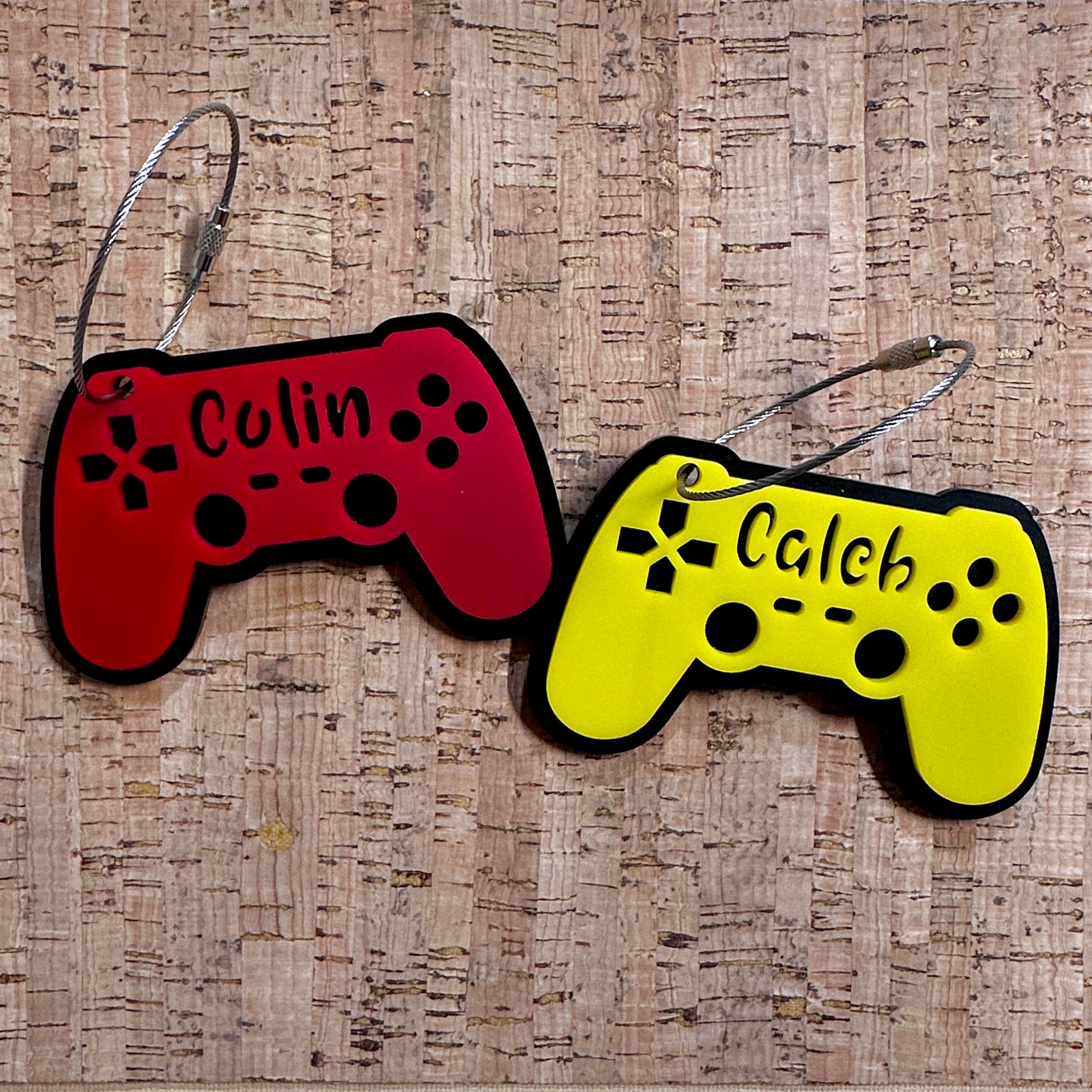 Gaming Controller Personalized Backpack Name Tag view 2