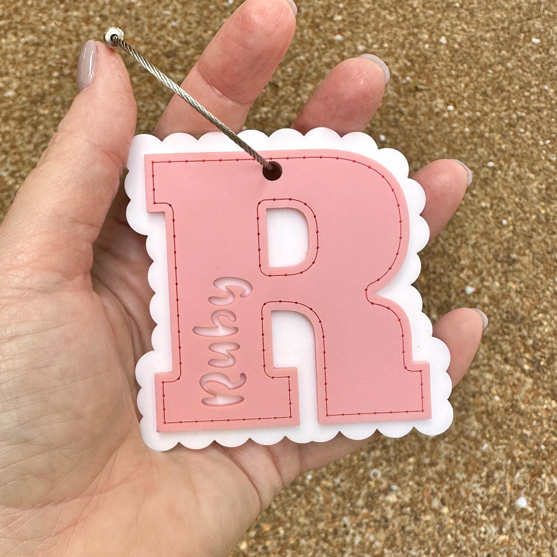 Initial Monogram Personalized Luggage Tag