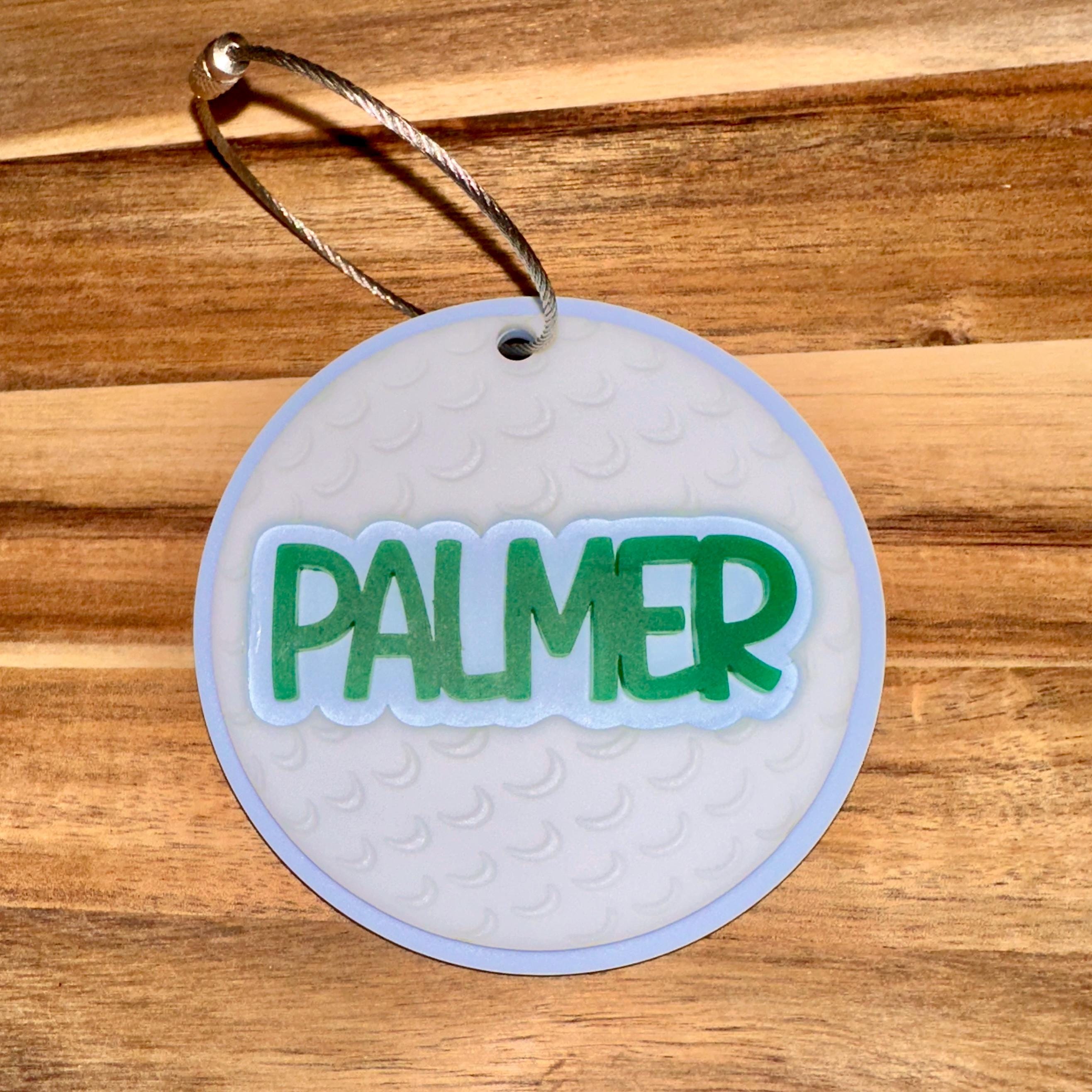 Backpack Tag School Backpack Tag Personalized Backpack Tag Customizable Backpack Tag with Name Luggage Tag Golf Backpack Tag Golf Bag Tag view 2