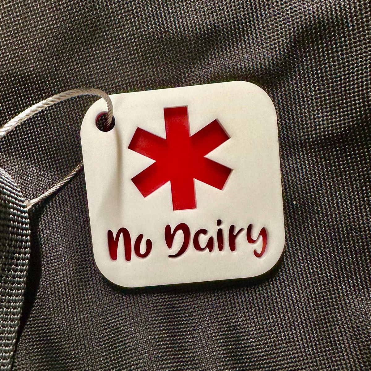 Allergy Alert Medical ID Acrylic Keychain view 3