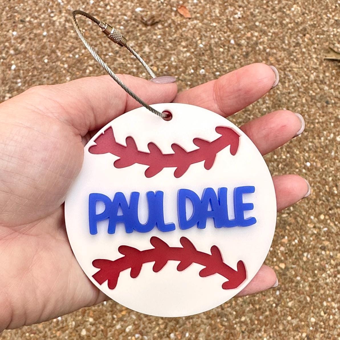 Baseball Personalized Luggage Tag