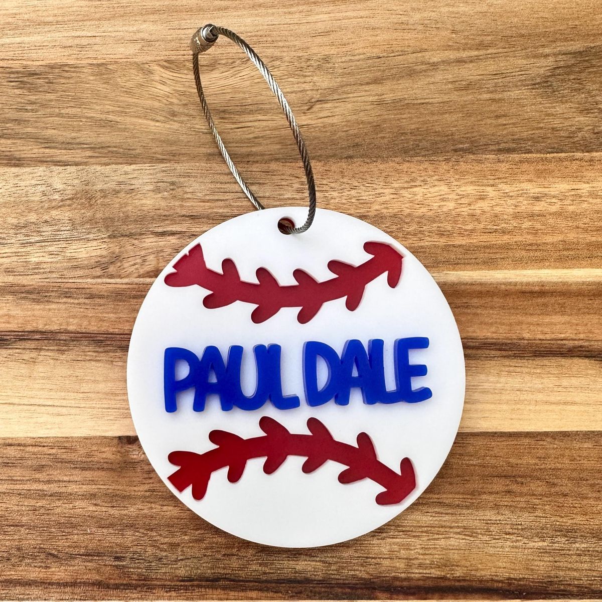 Baseball Personalized Luggage Tag view 2