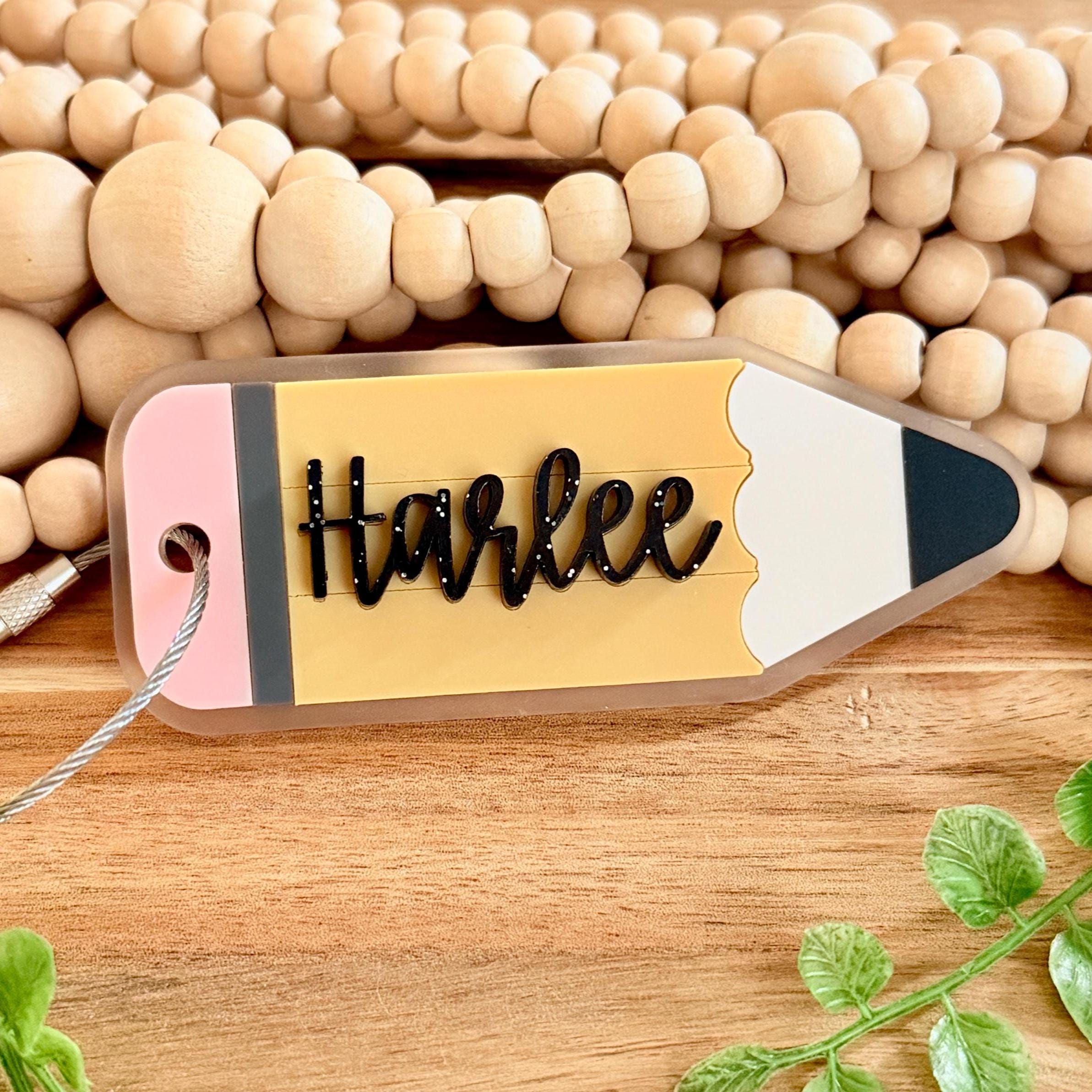 Personalized Pencil Bag Tag Custom Name Backpack Tag