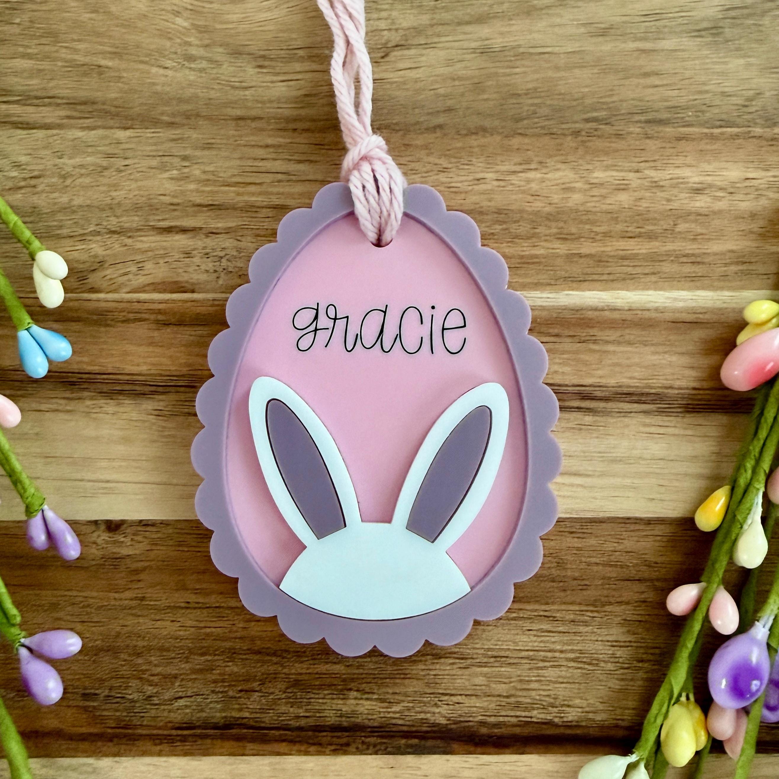 Personalized Bunny Basket Tag view 5
