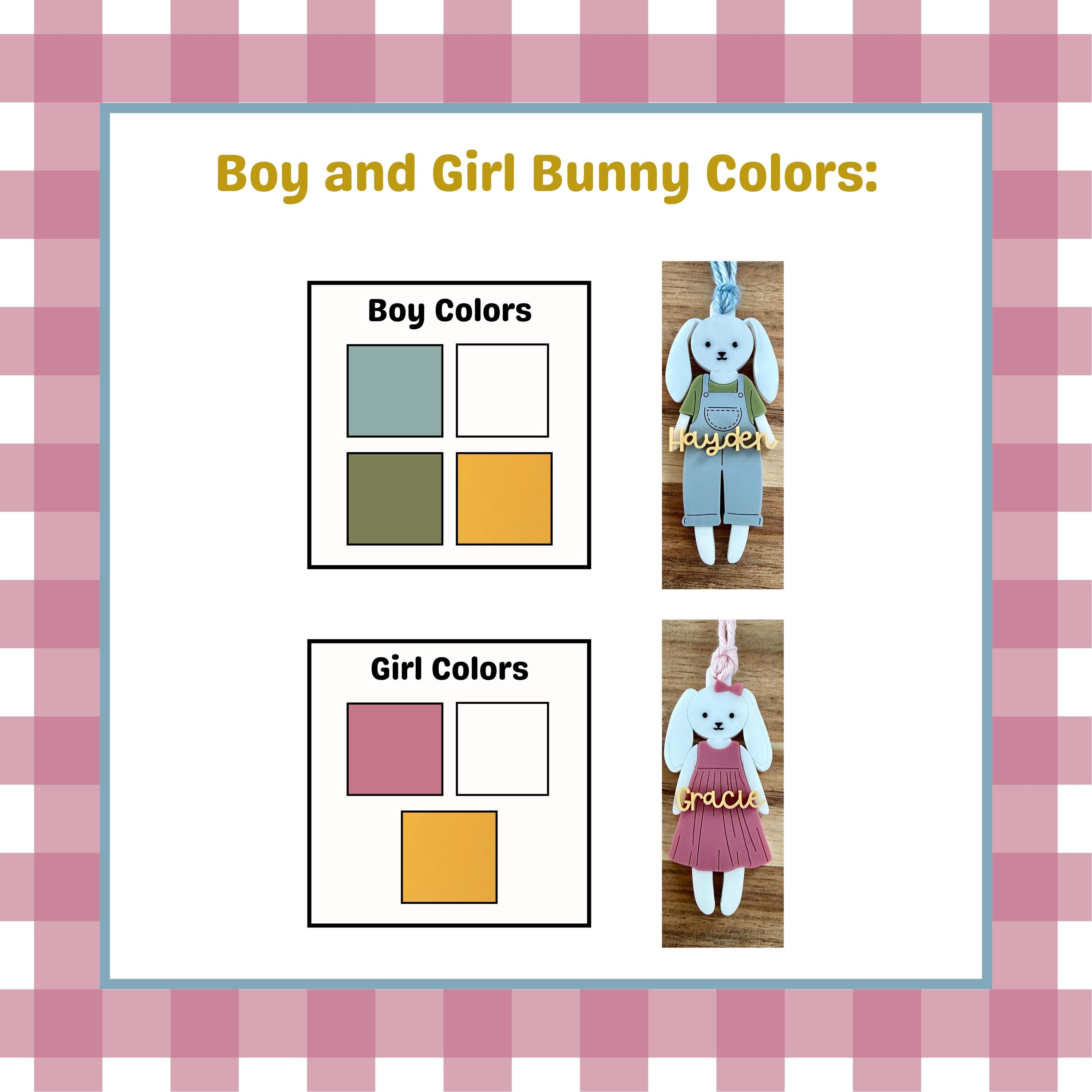 Personalized Bunny Easter Basket Tag view 4