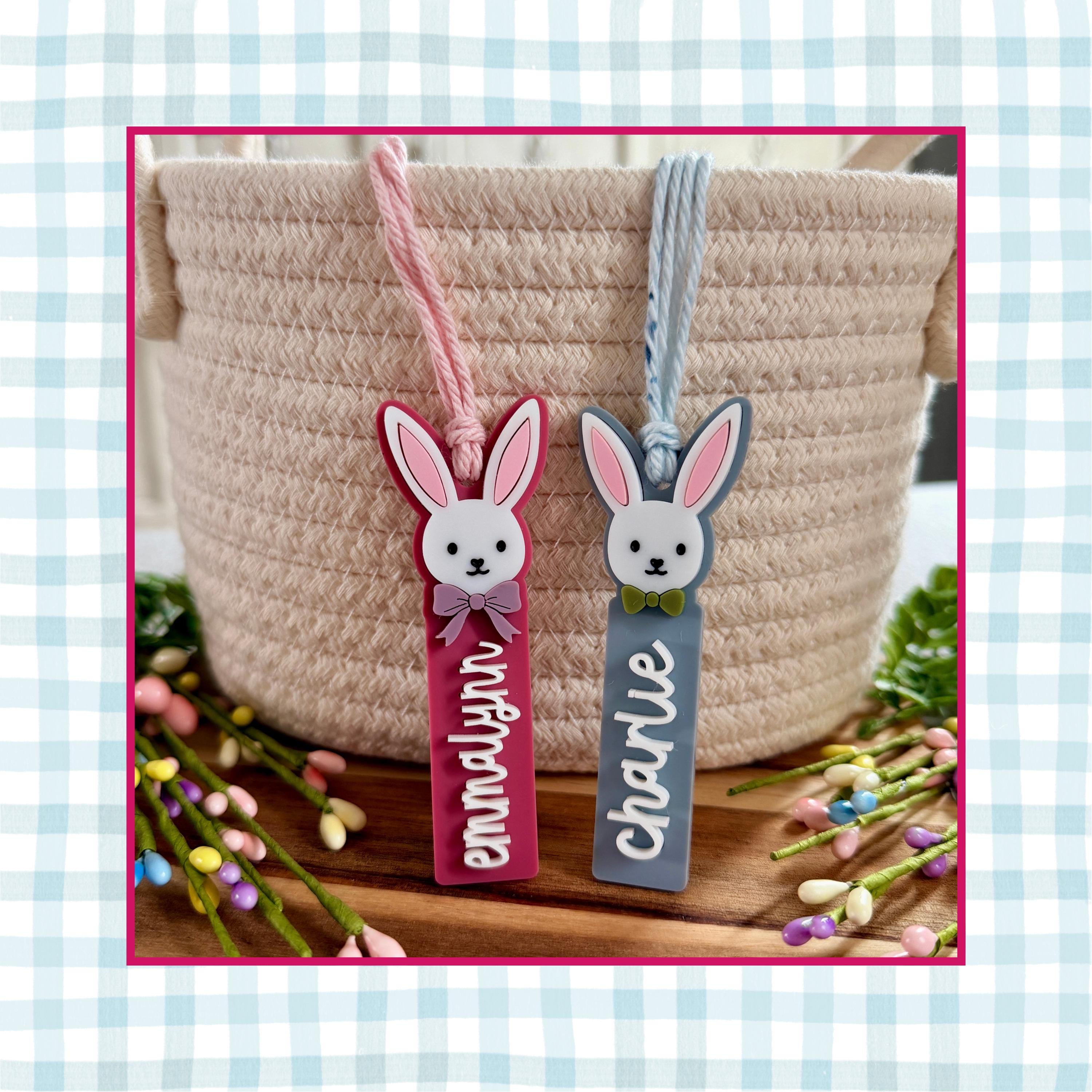 Personalized Bunny Easter Basket Tag