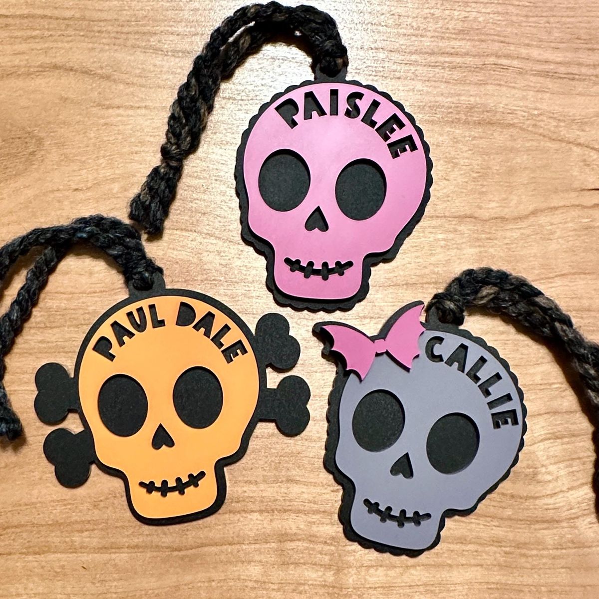 Skeleton Boo Basket Tag
