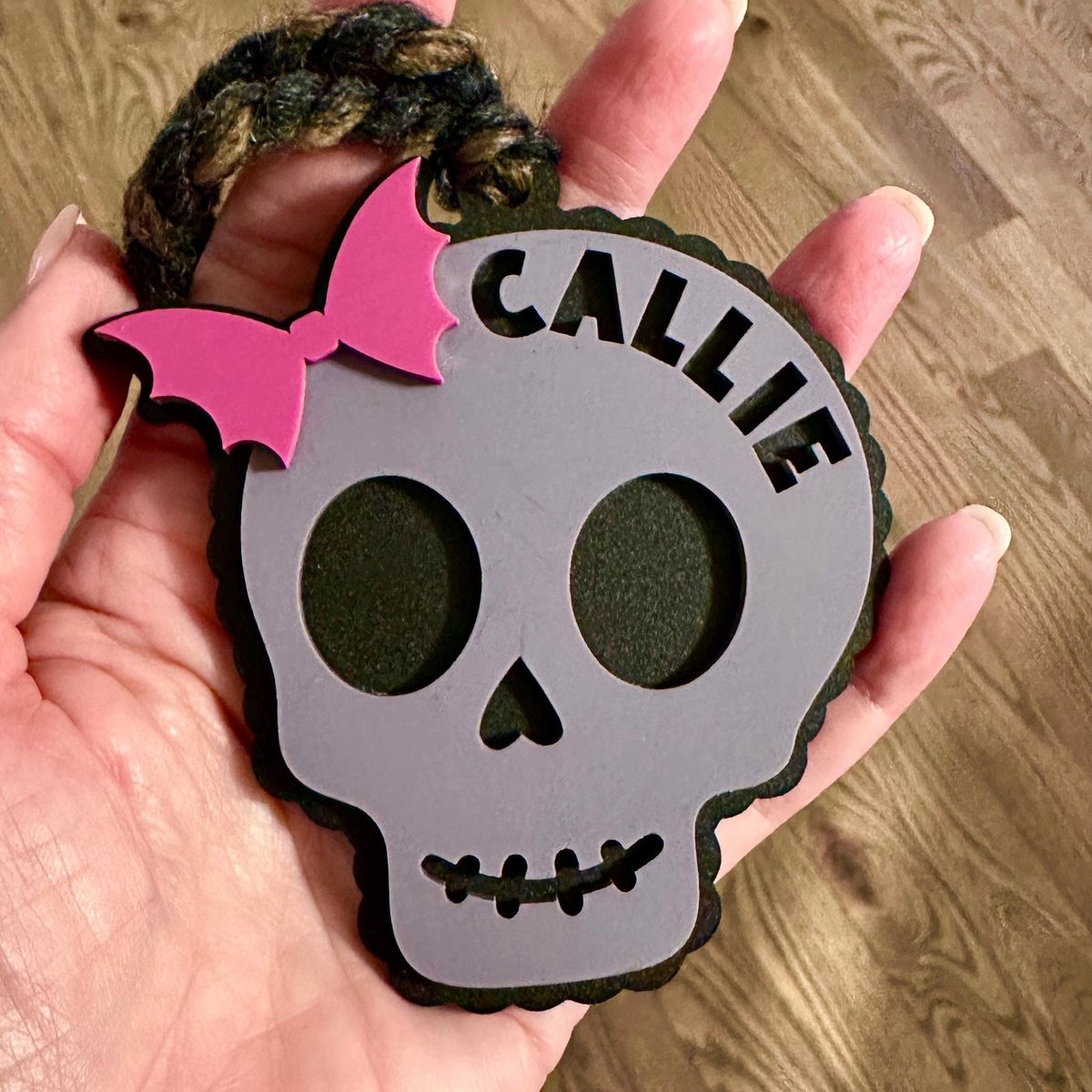 Skeleton Boo Basket Tag view 2
