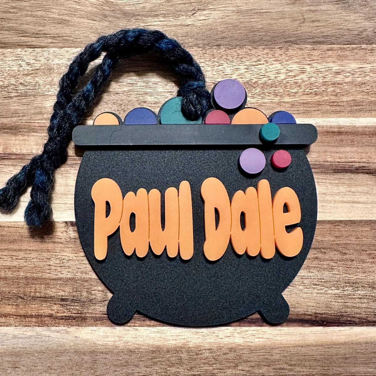Cauldron Witchy Halloween Tag view 4